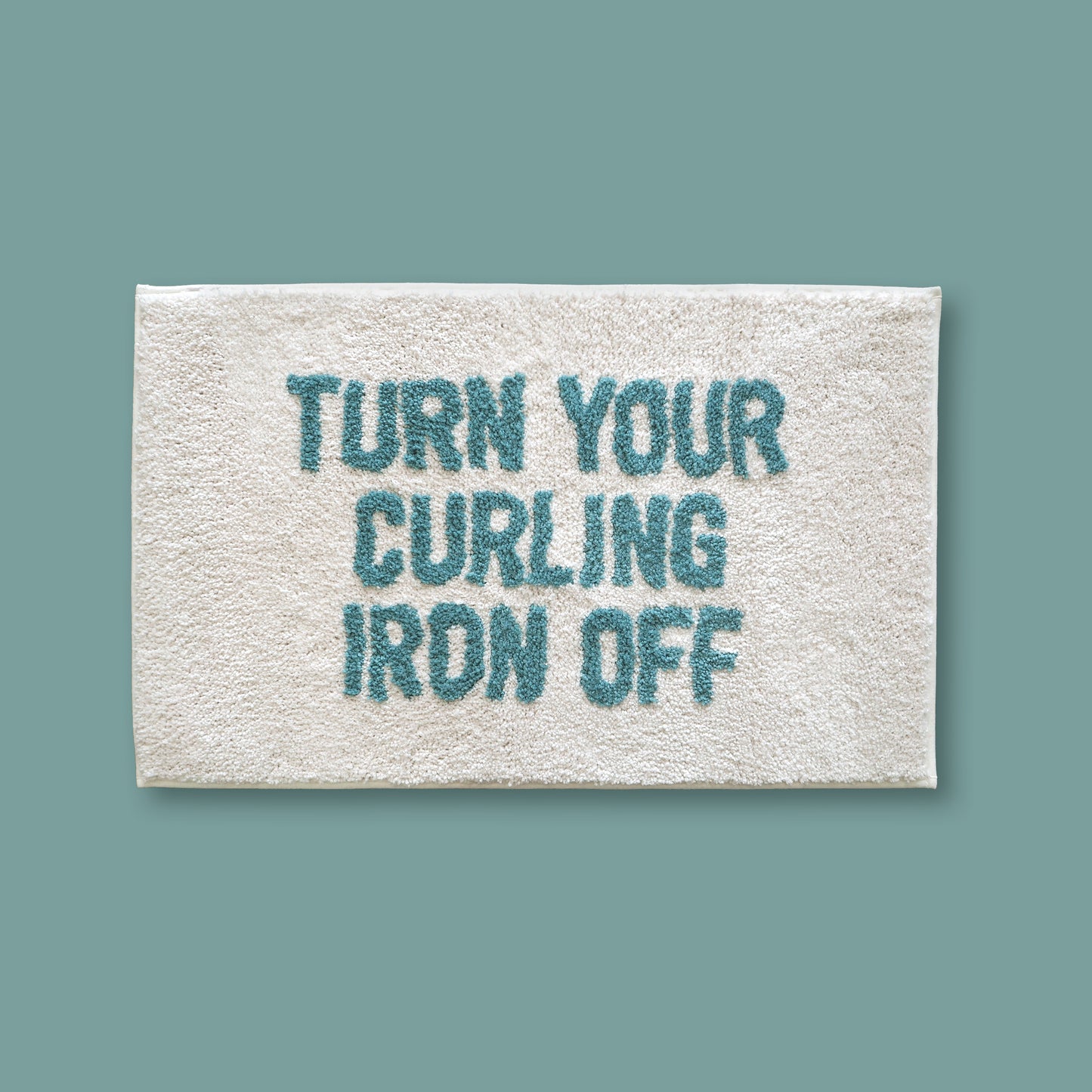 Curling Iron Off Bath Mat