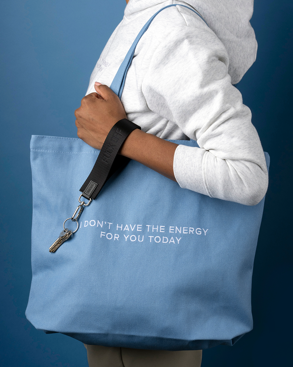 Fuck Off Wristlet Keychain