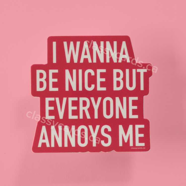 Annoys Me Vinyl Sticker