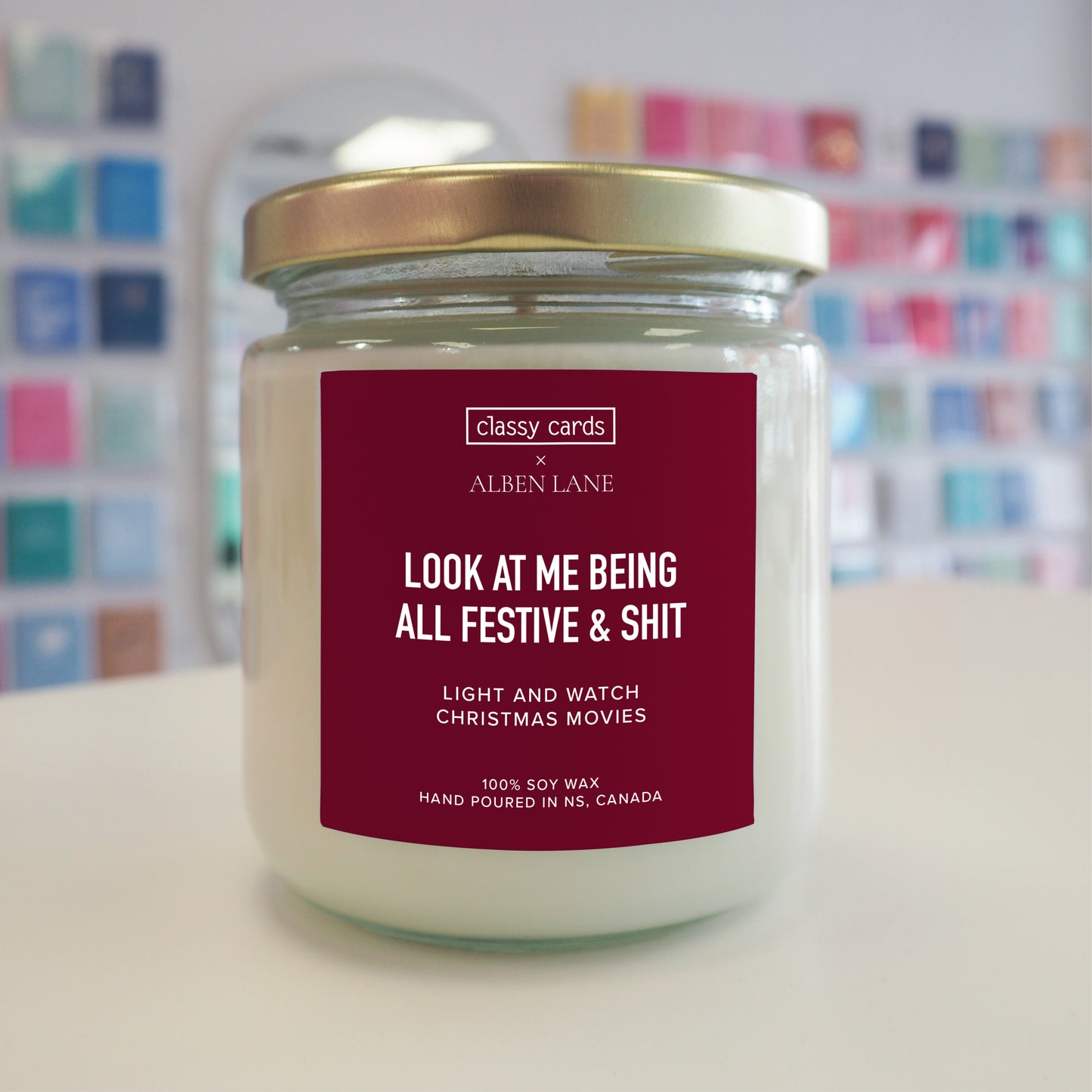 Festive and Shit Candle