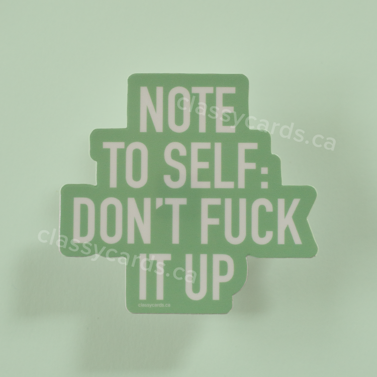 Fuck it Up Vinyl Sticker