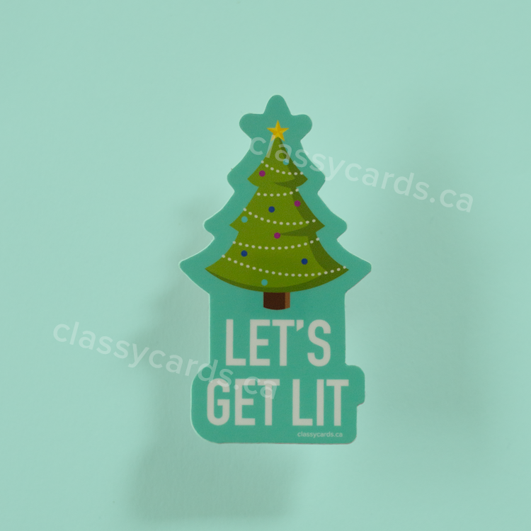 Let's Get Lit Vinyl Sticker