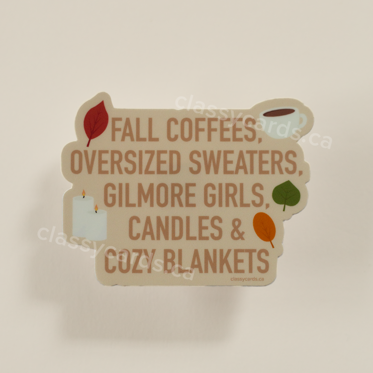 Fall Coffee Sticker