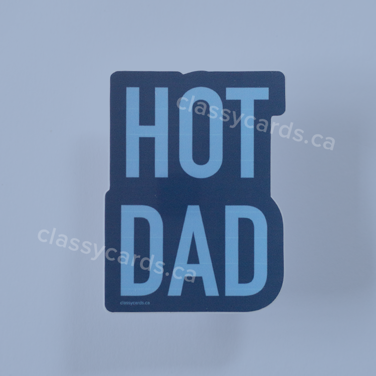 Hot Dad Vinyl Sticker