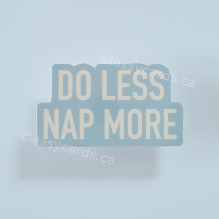 Nap More Vinyl Sticker
