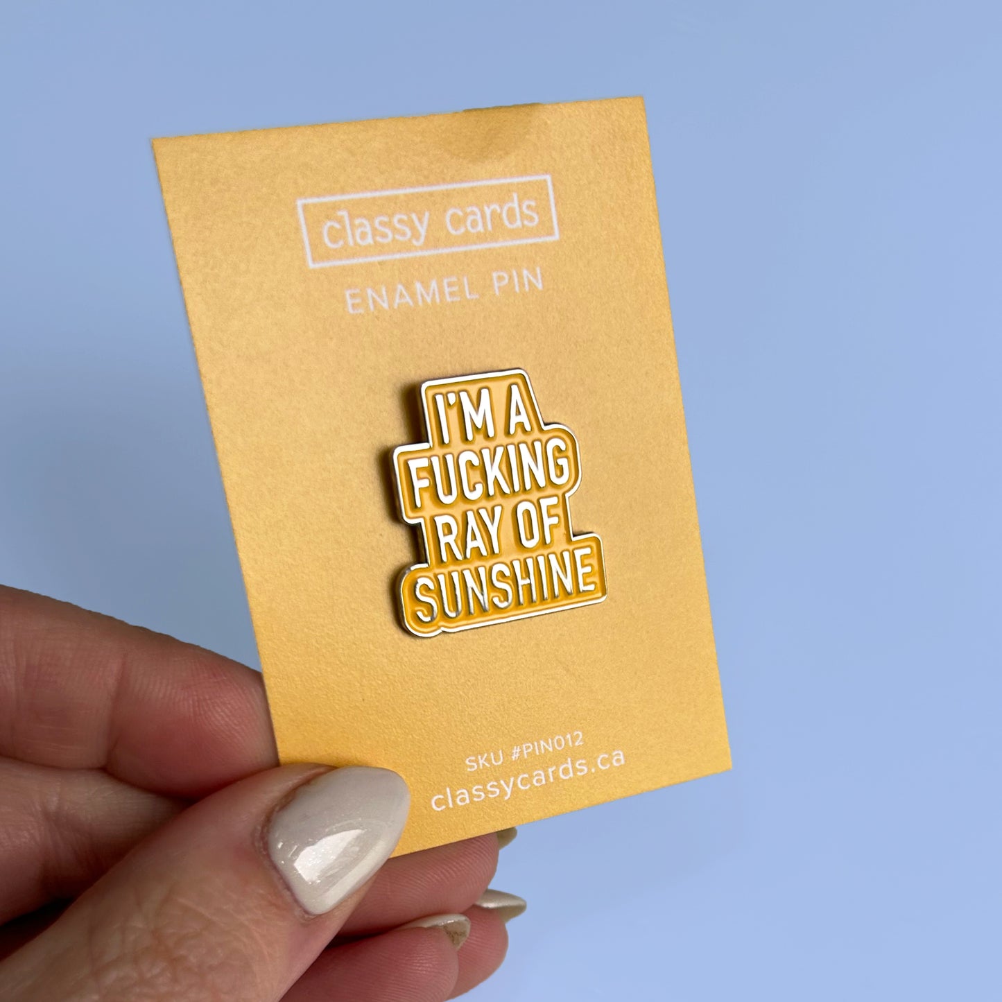 Ray of Sunshine Enamel Pin.