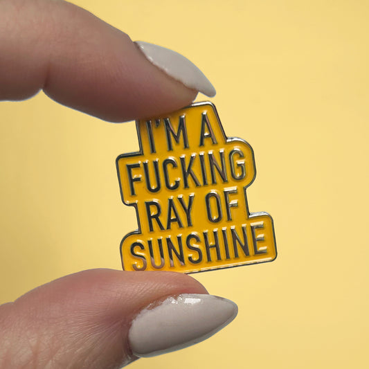 Ray of Sunshine Enamel Pin.