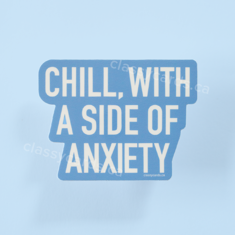 Side of Anxiety Vinyl Sticker