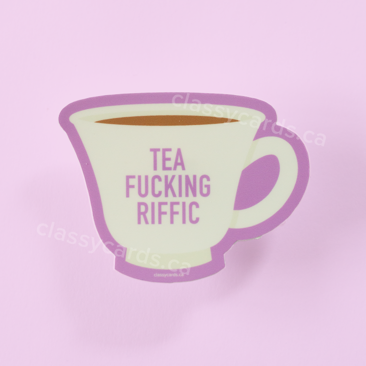 Tea Cup Vinyl Sticker