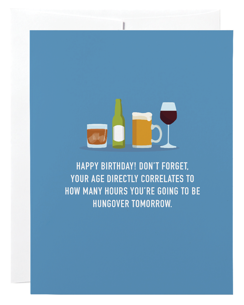 Age Hangover Card