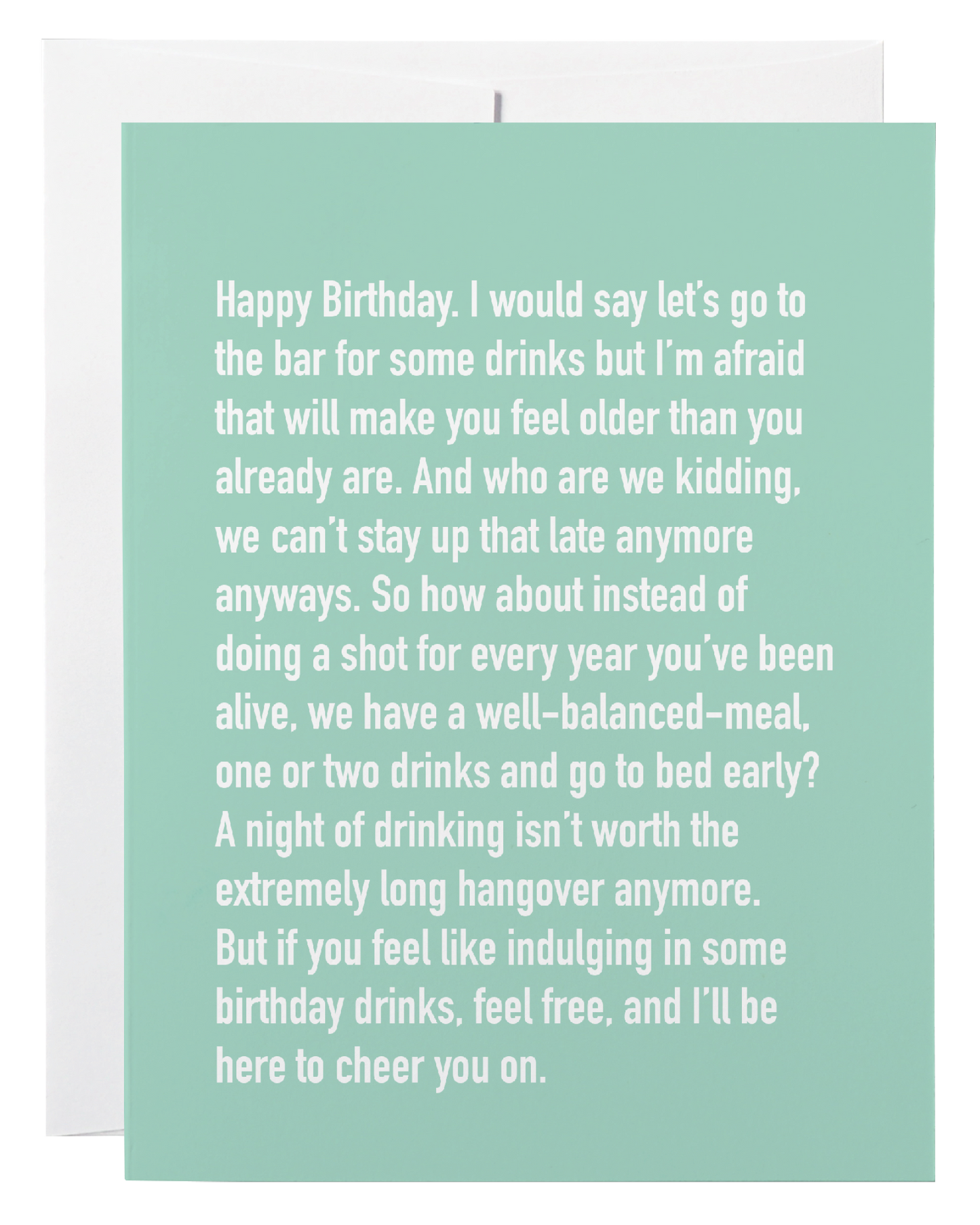 Birthday Drinks - Chatty Cathy Card