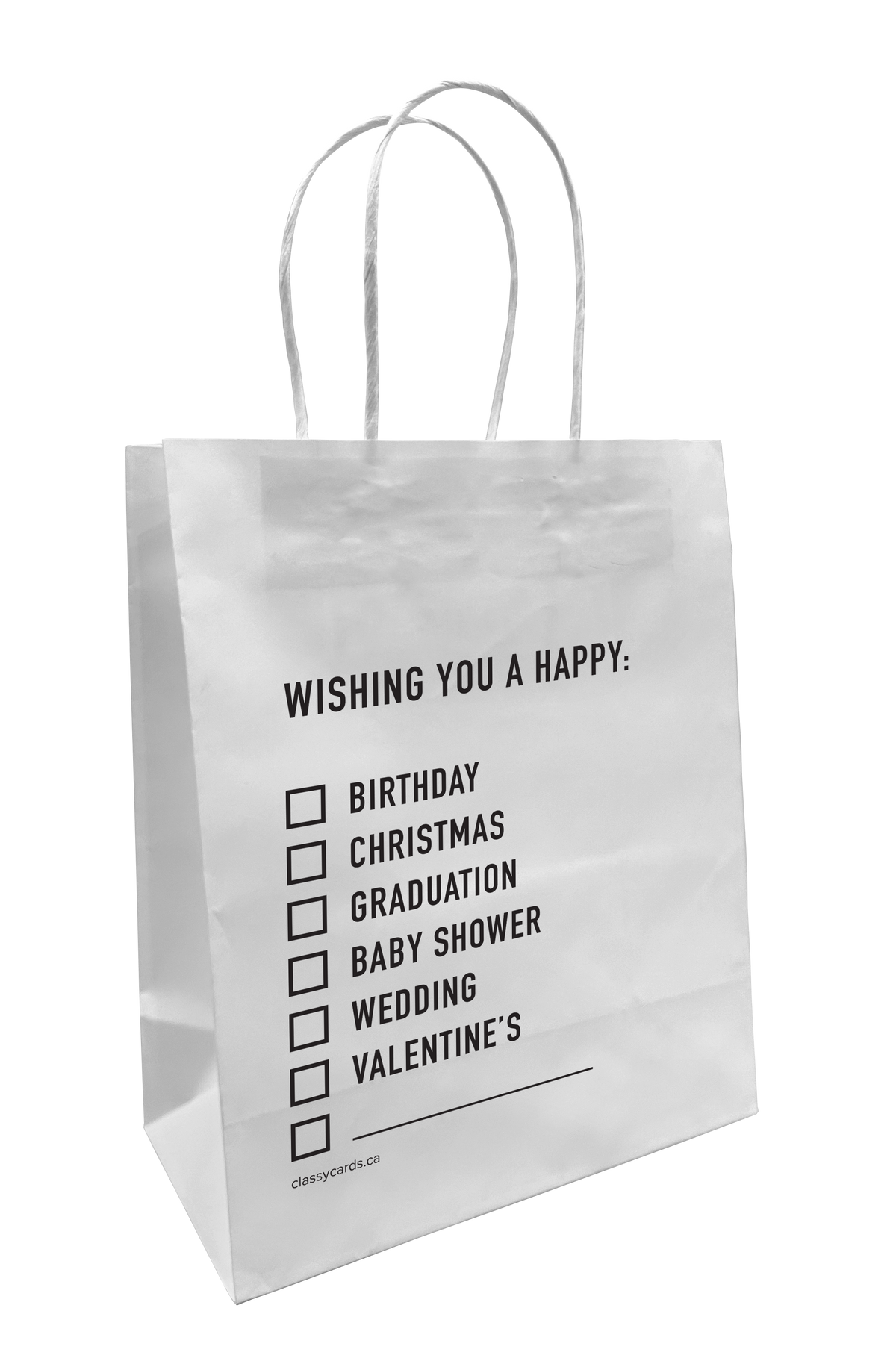 Checklist Paper Bag
