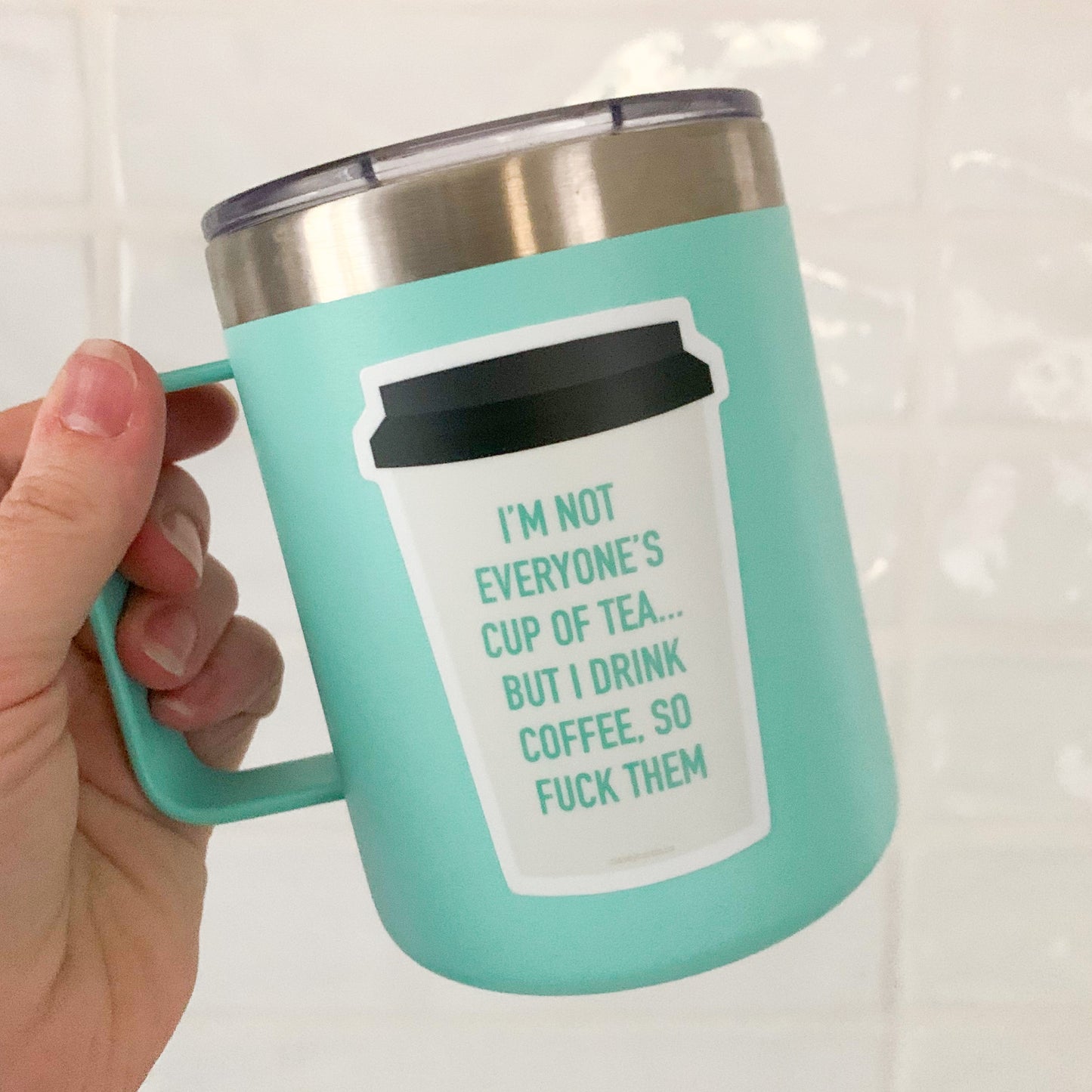 I Drink Coffee Vinyl Sticker