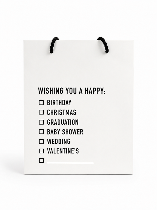 Checklist Gift Bag - Medium