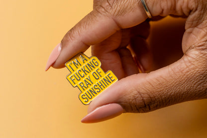 Ray of Sunshine Enamel Pin.