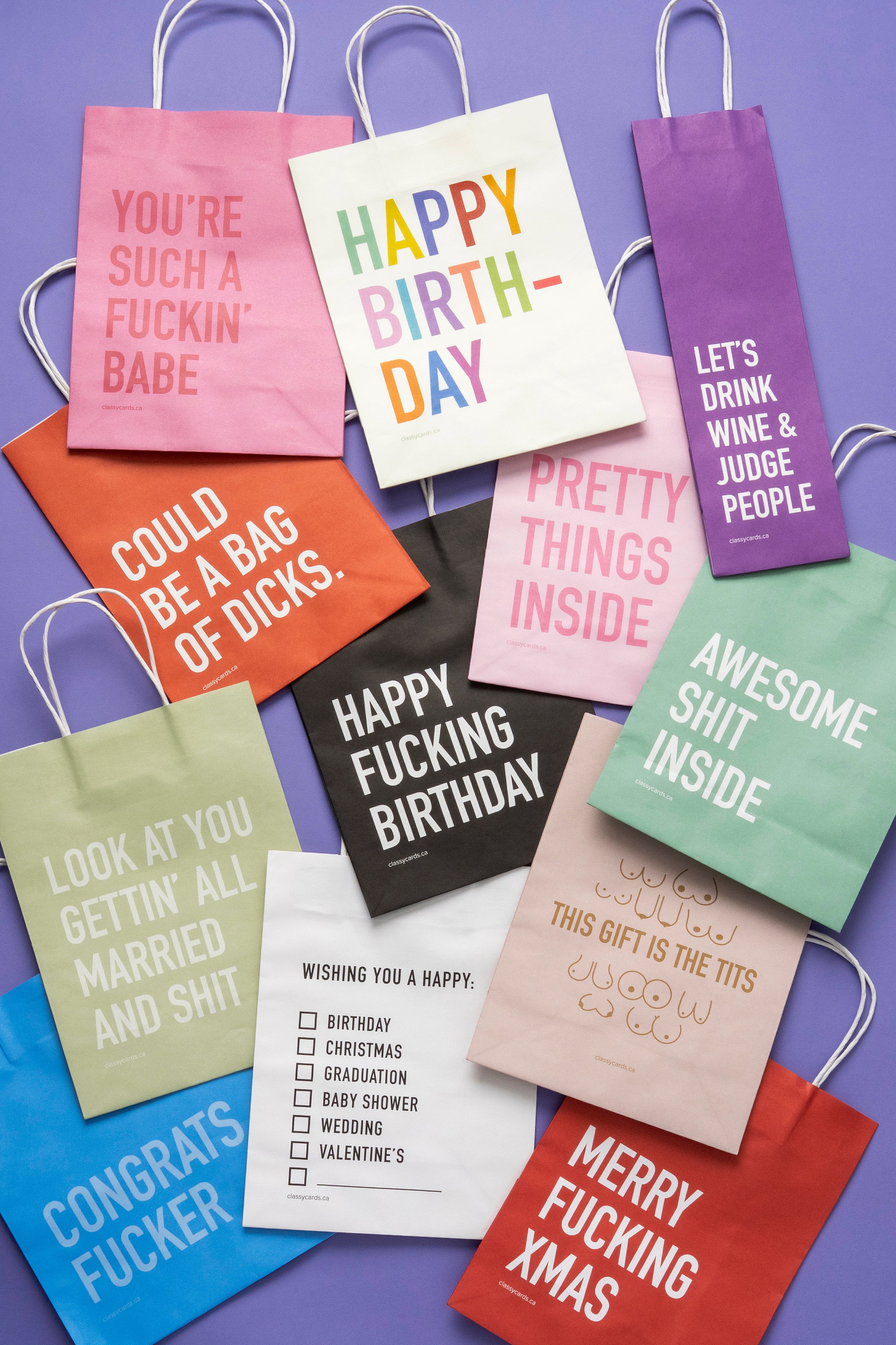This Gift is the Tits Paper Bag – Classy Cards Creative