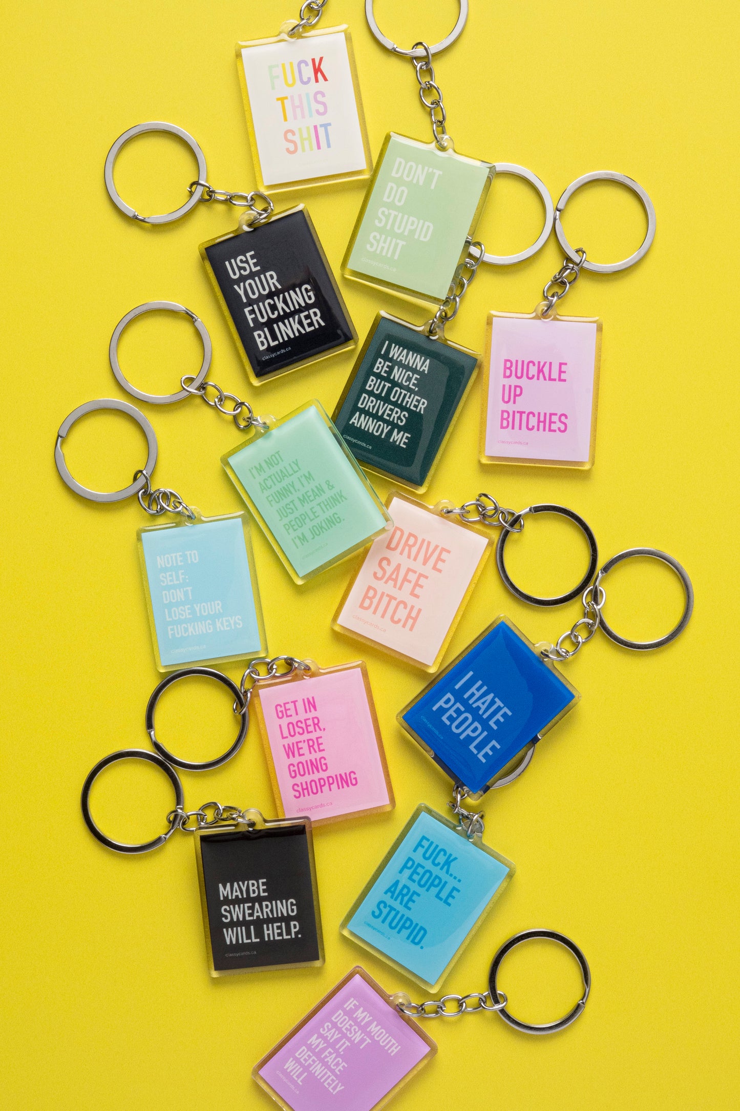 Not Actually Funny Keychain
