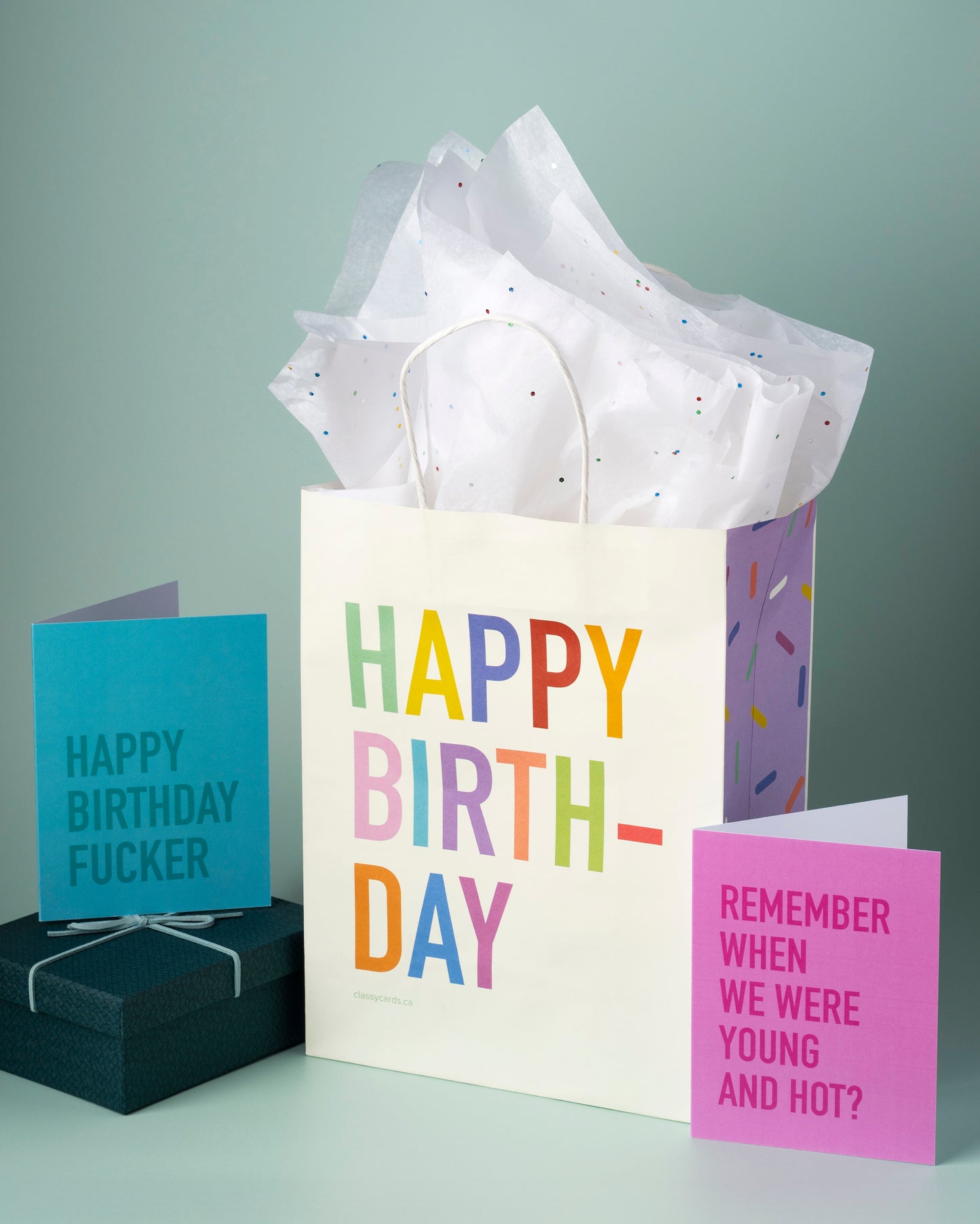 Rainbow Sprinkle Birthday Paper Bag