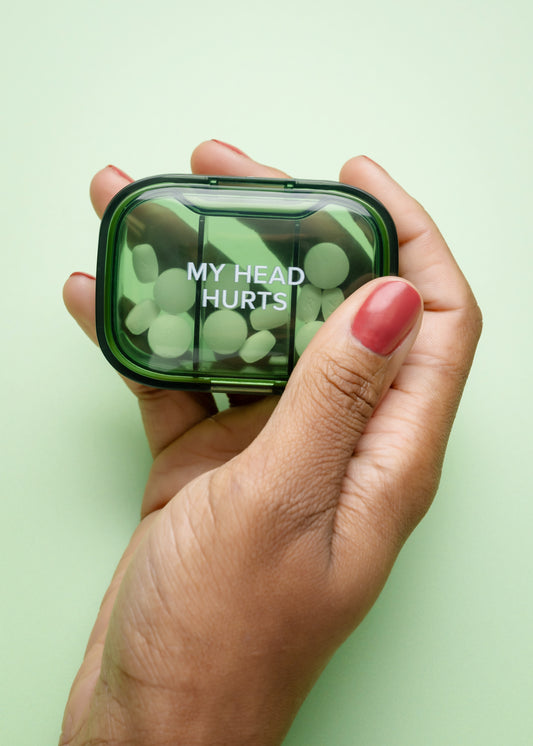 My Head Hurts Pill Box