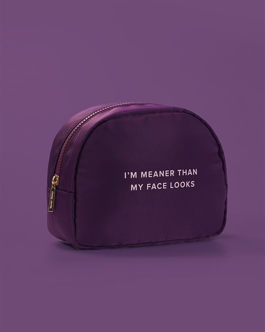 Meaner Than Face Cosmetic Bag