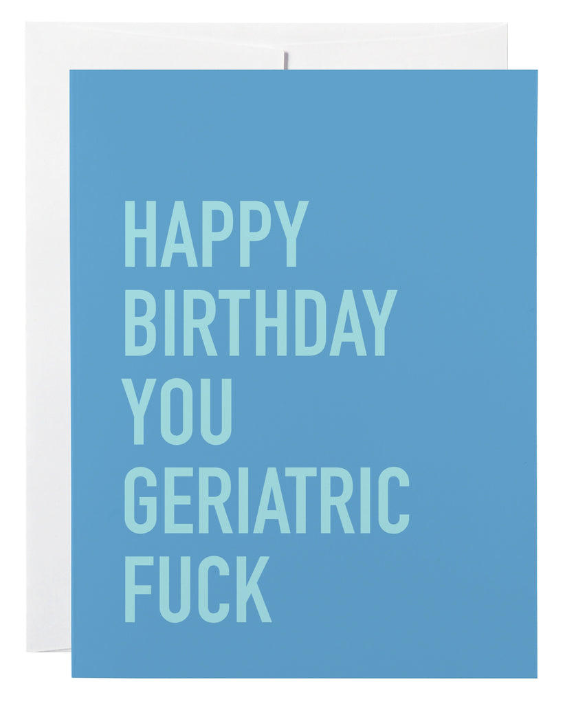 Geriatric Fuck Card