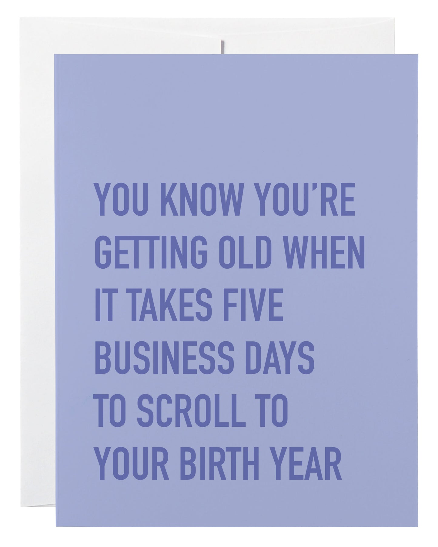 Scroll Birth Year Card