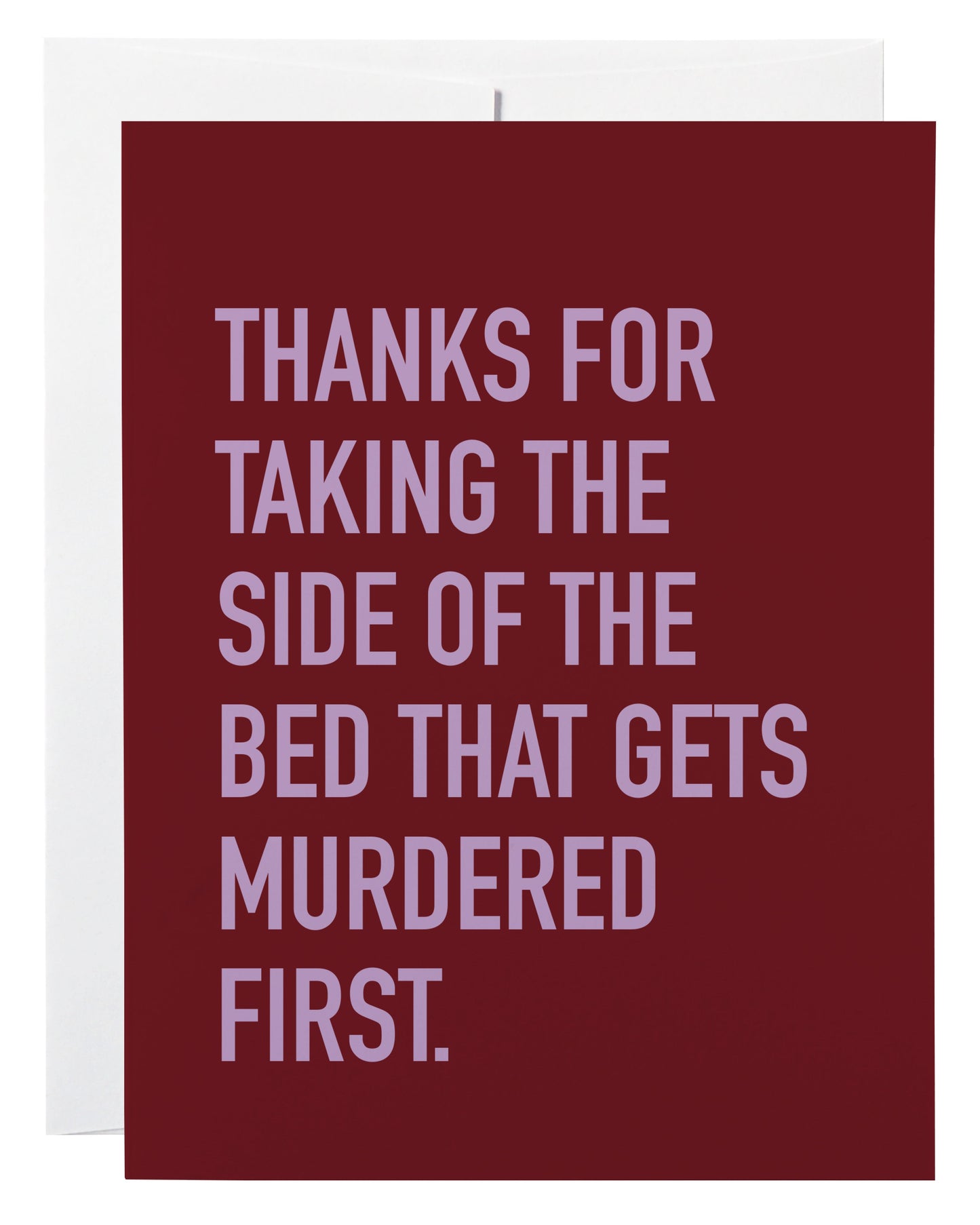 Side of Bed Card