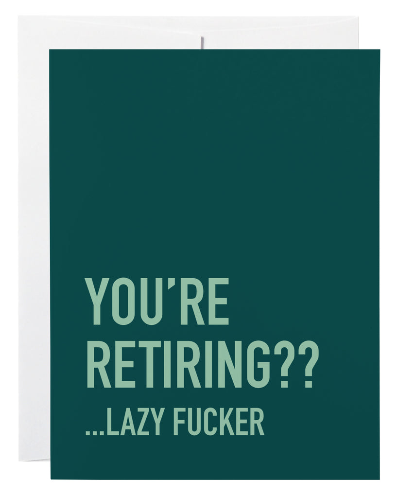 Lazy Fucker Card