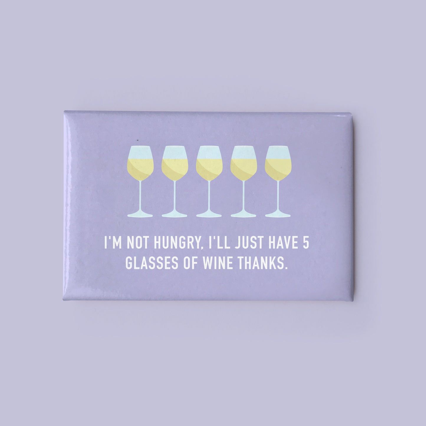 5 Glasses of Wine Magnet