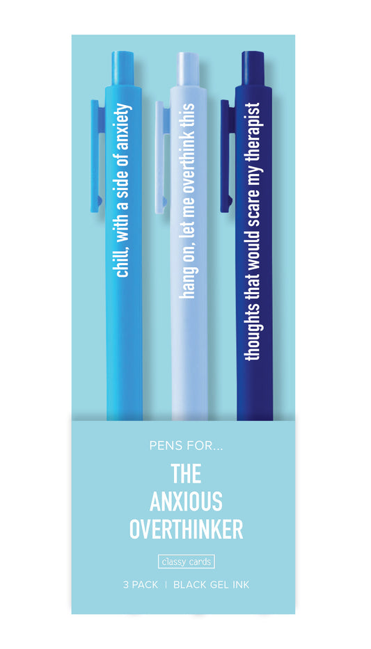 Anxious Overthinker Pens