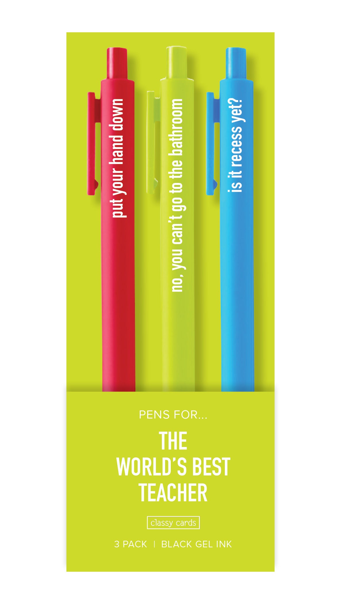 World's Best Teacher Pens – Classy Cards Creative