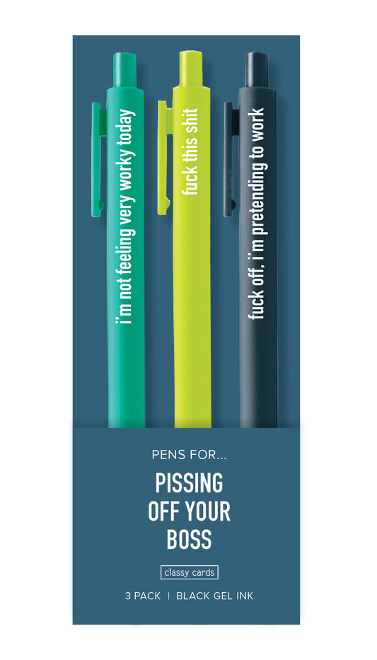 Pissing Off Your Boss Pens