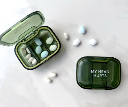 My Head Hurts Pill Box