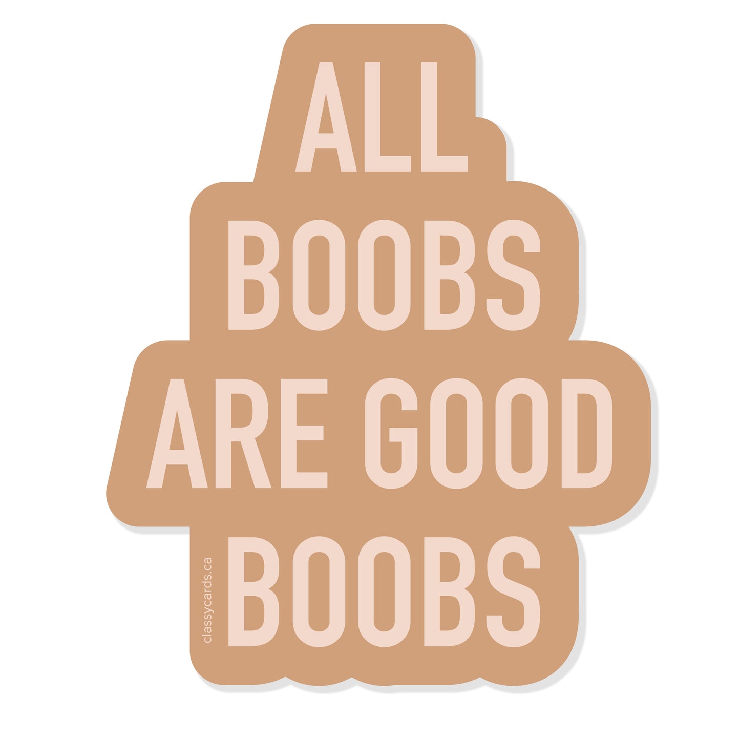 Good Boobs Vinyl Sticker