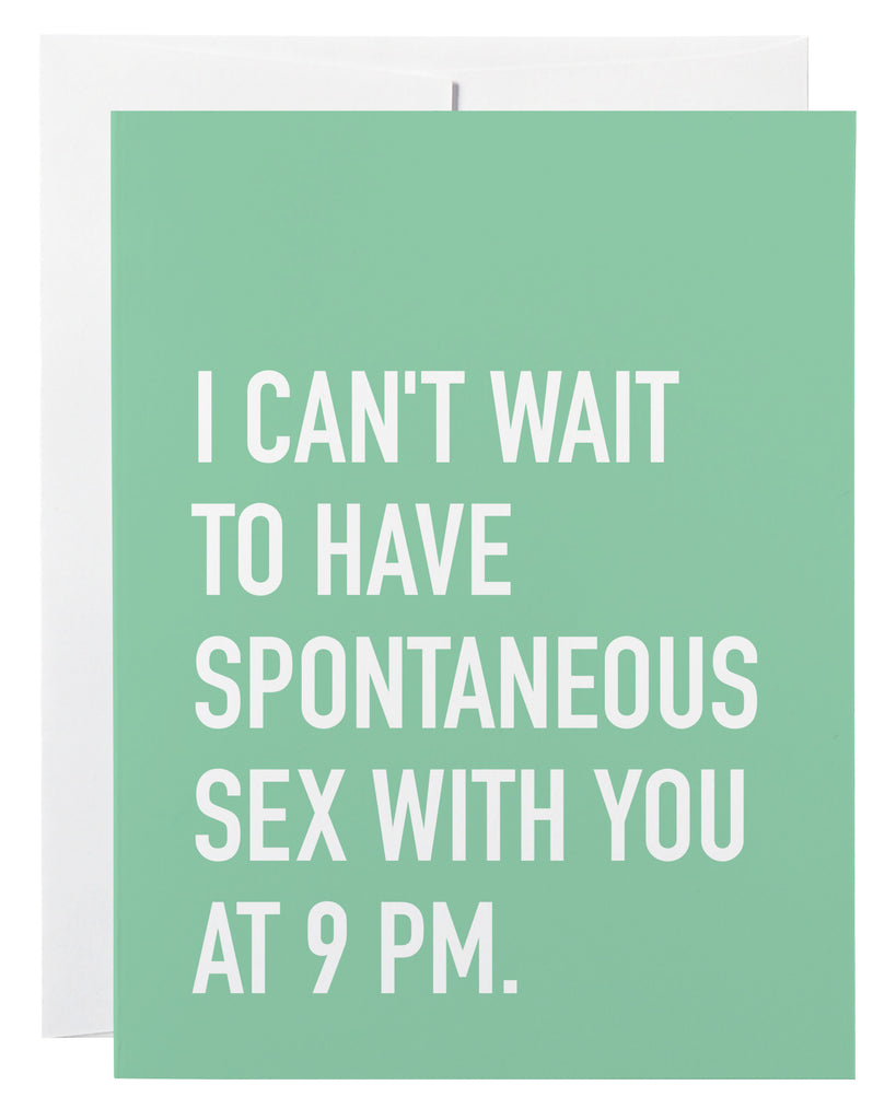 Spontaneous Sex Card