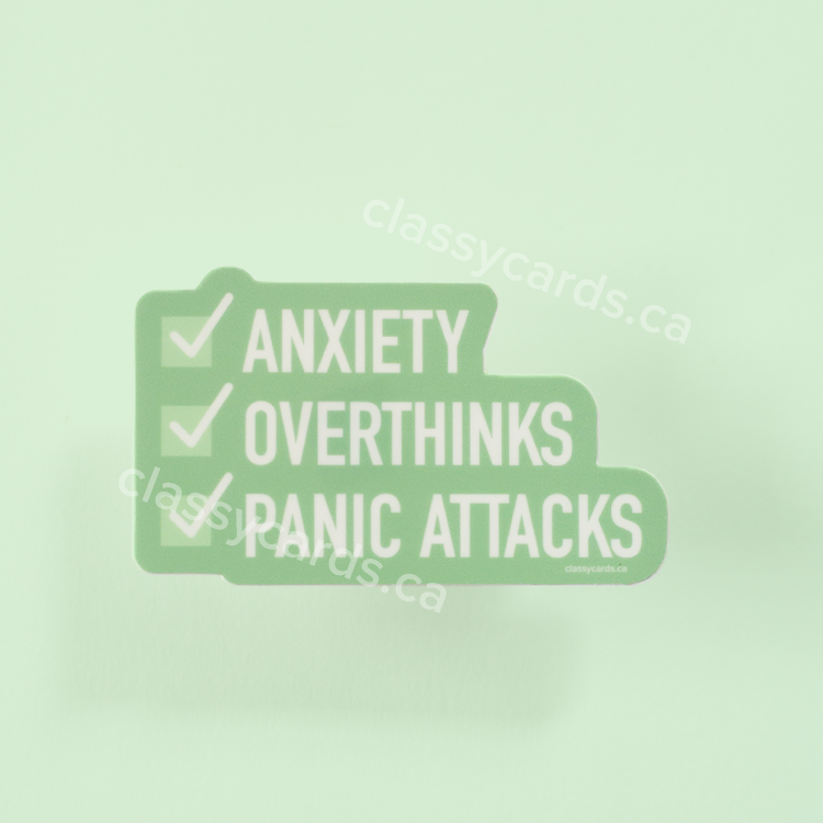 Anxiety Checklist Vinyl Sticker