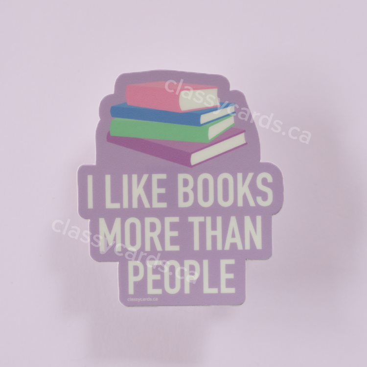 I Like Books Vinyl Sticker