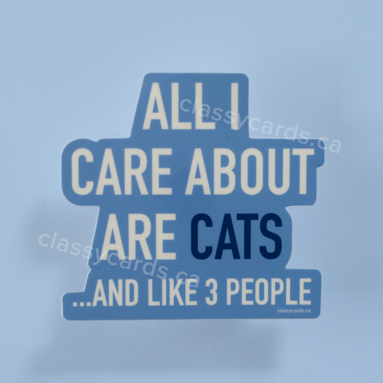 Care Cats Vinyl Sticker