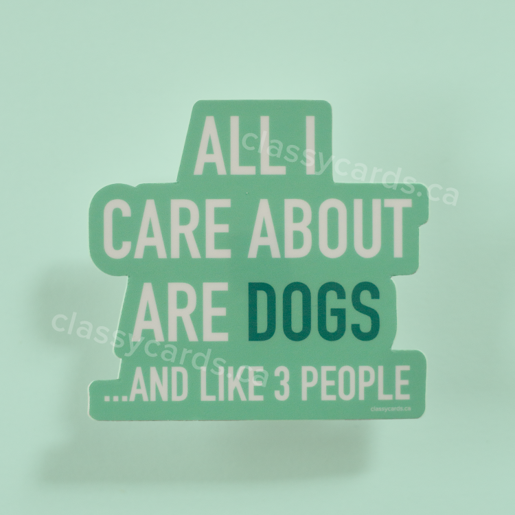 Care Dogs Vinyl Sticker
