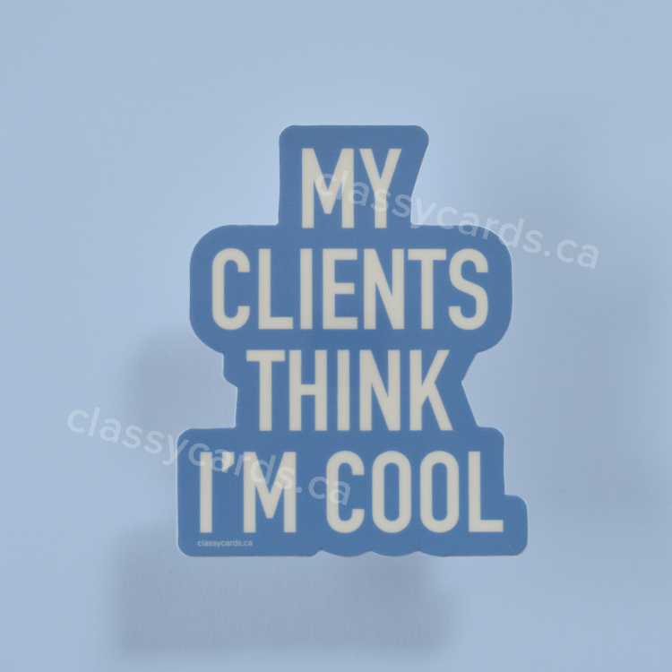 Clients Cool Vinyl Sticker