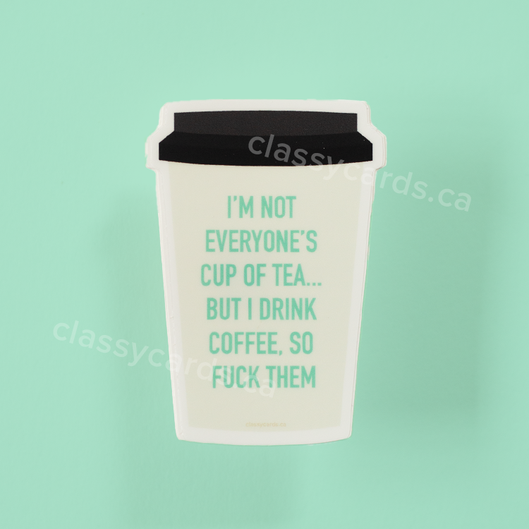 I Drink Coffee Vinyl Sticker