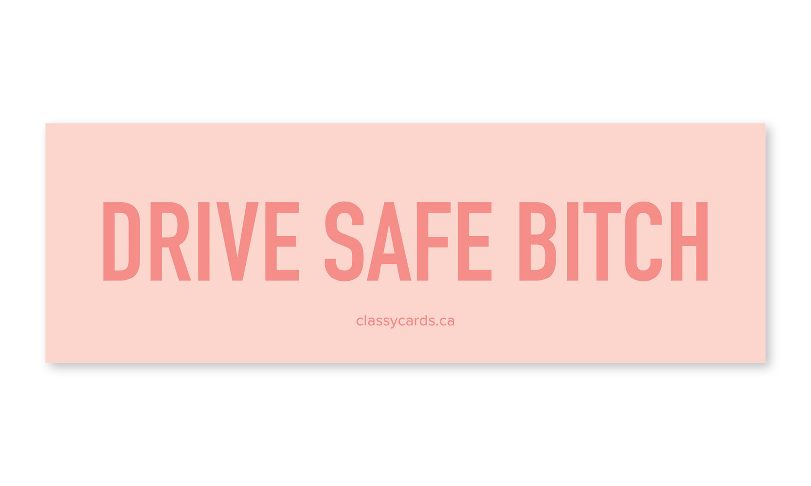 Drive Safe Card Drive Safe Bitch Car Magnet – Classy Cards Creative