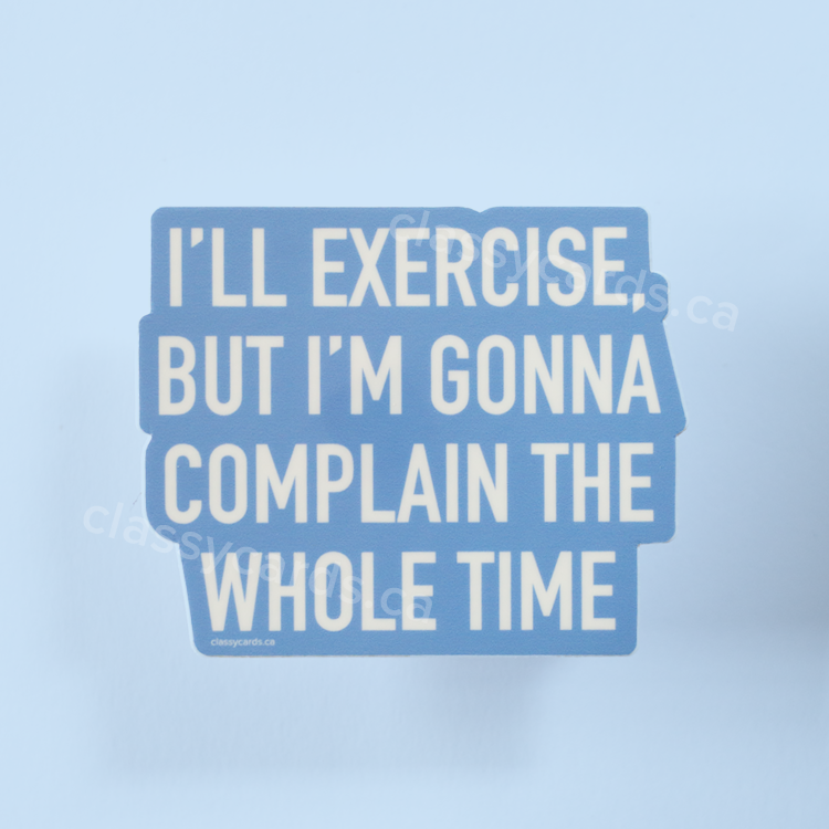 Exercise Vinyl Sticker