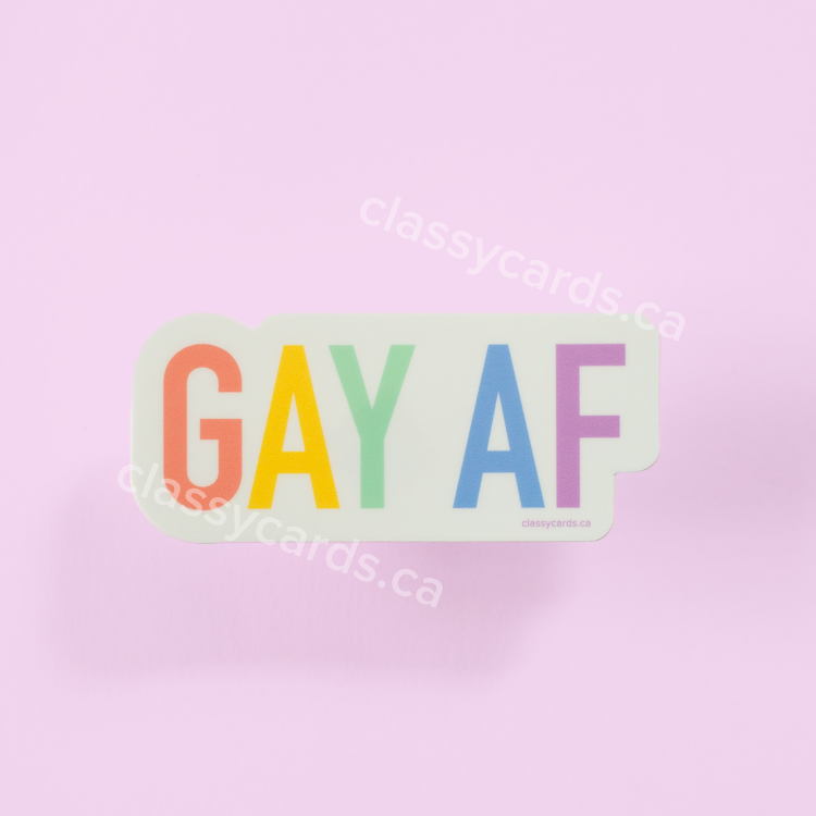 Gay AF Vinyl Sticker