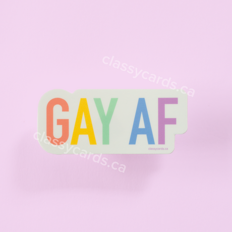 Gay AF Vinyl Sticker