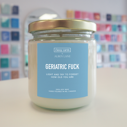 Geriatric Fuck Candle