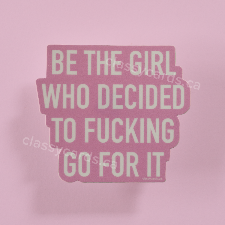 Go For It Vinyl Sticker