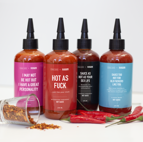 Saucy Hot Sauce Collection - 4 Bottles