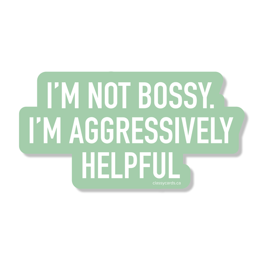 Aggressively Helpful Sticker