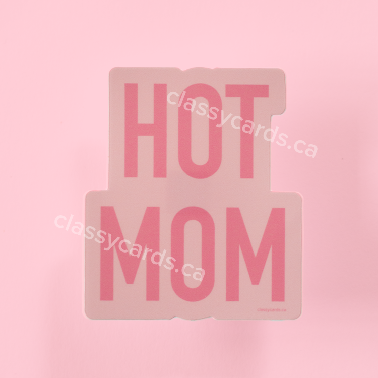 Hot Mom Vinyl Sticker